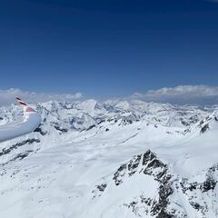Flugwegposition um 10:56:52: Aufgenommen in der Nähe von Mallnitz, Österreich in 2888 Meter
